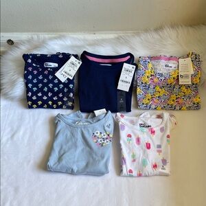 Epic Threads Little Girls Set of 5 Tees Different Styles Size 5 NWT.